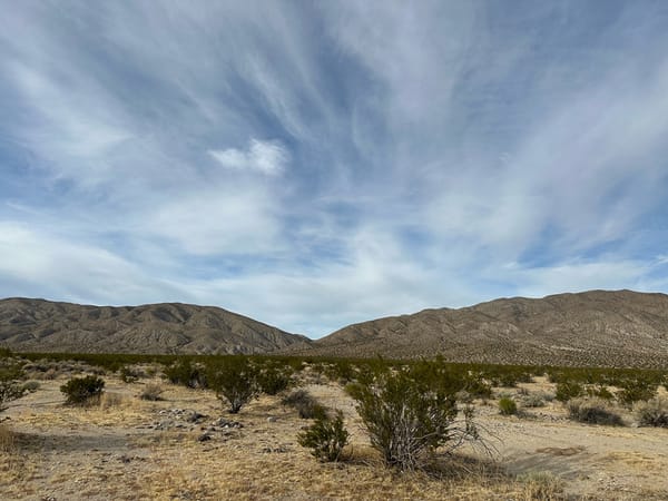 Practicing CW at Red Rock Canyon State Park